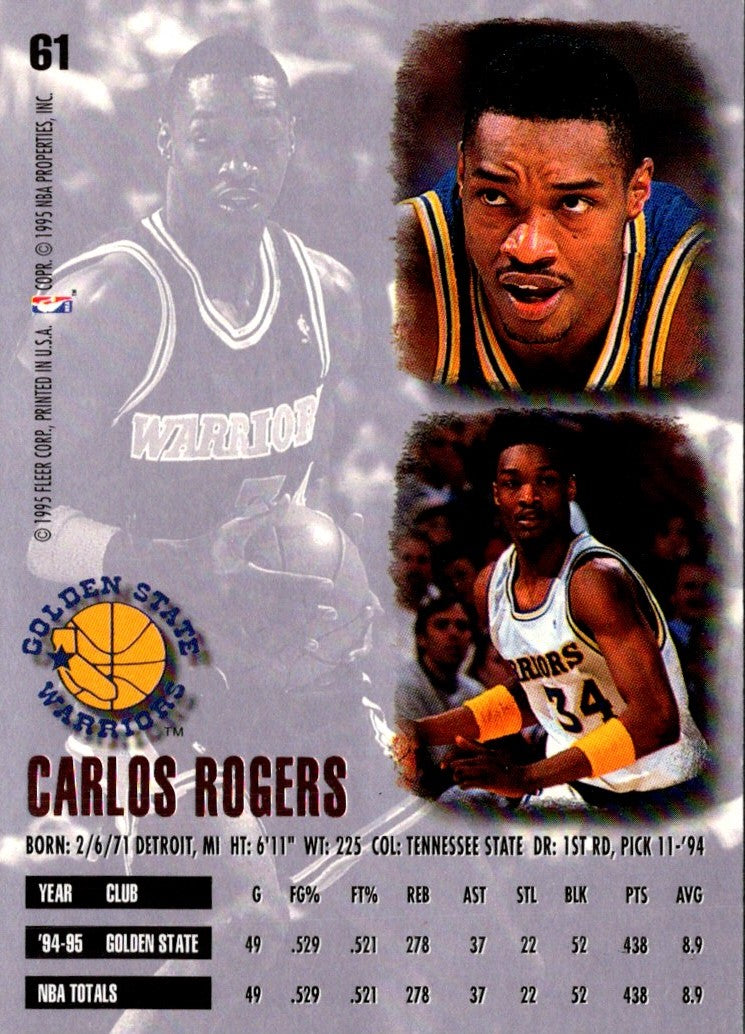 1995 Ultra Carlos Rogers