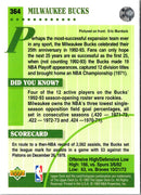 1992 Upper Deck Milwaukee Bucks