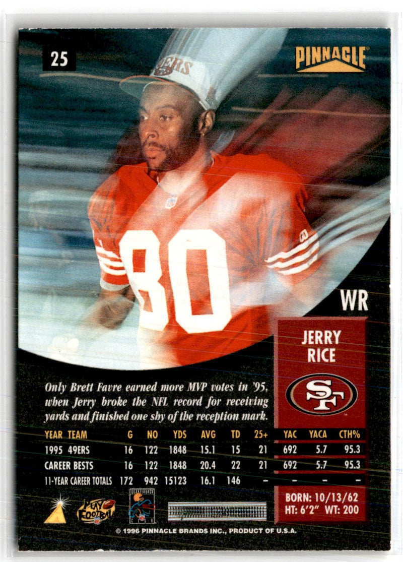 1996 Pinnacle Jerry Rice