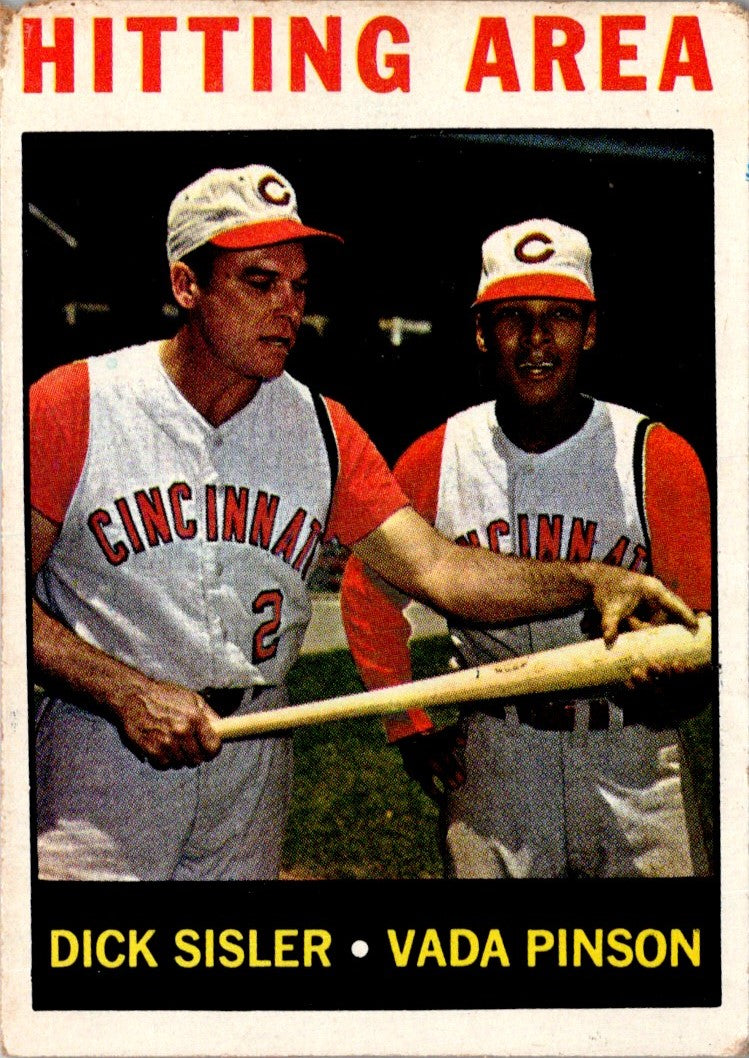 1964 Topps Hitting Area (Dick Sisler/Vada Pinson)