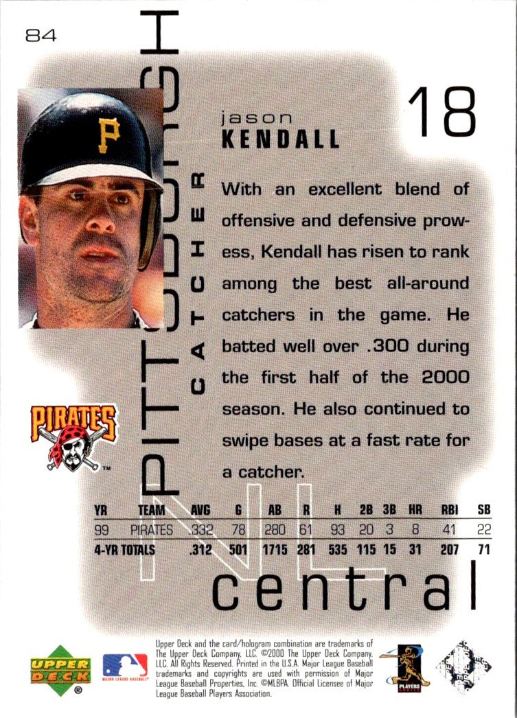 2000 Upper Deck Pros & Prospects Jason Kendall