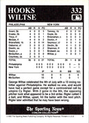 1992 Conlon Collection TSN Hooks Wiltse