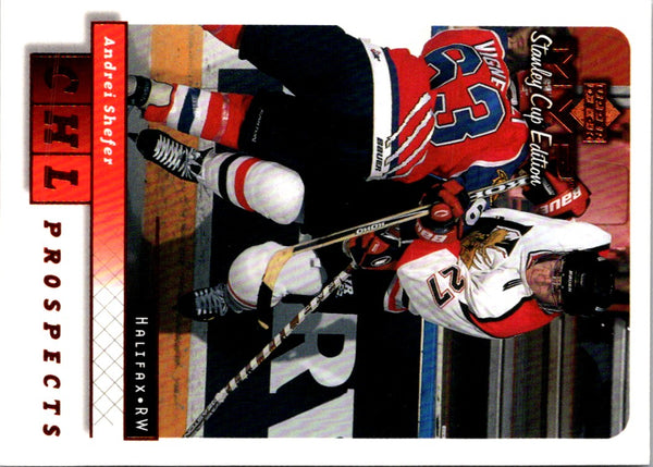 1999 Upper Deck MVP Stanley Cup Andrei Shefer #202 Rookie