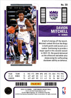 2022 Panini Contenders Season Ticket Davion Mitchell #59