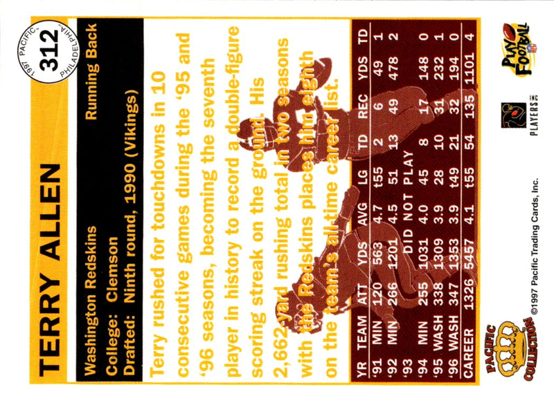 1997 Pacific Philadelphia Terry Allen