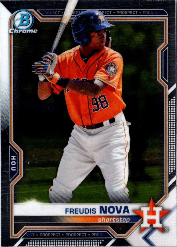 2021 Bowman Chrome Prospects Freudis Nova #BCP-56