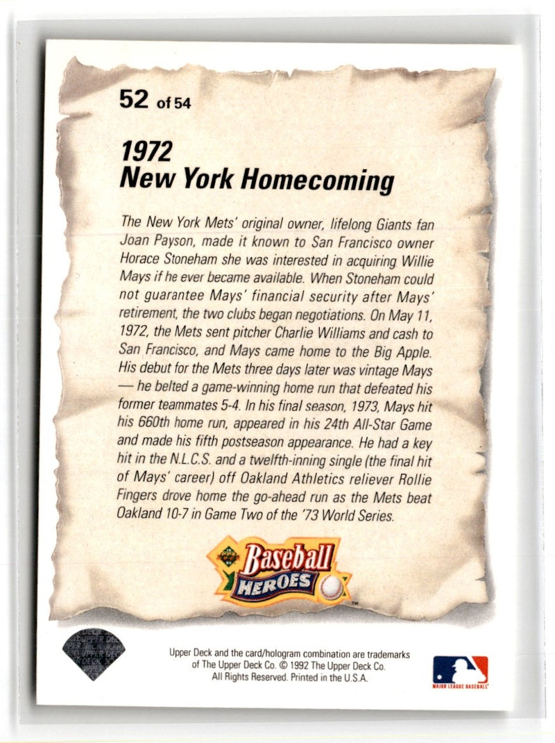 1992 Pacific Seaver Tom Seaver (One Season in New York)