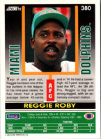 1992 Score Reggie Roby #380