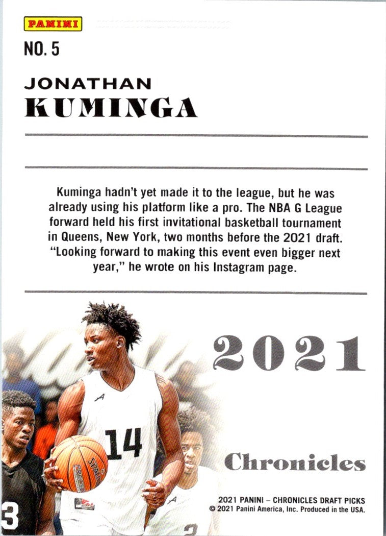 2021 Panini Jonathan Kuminga