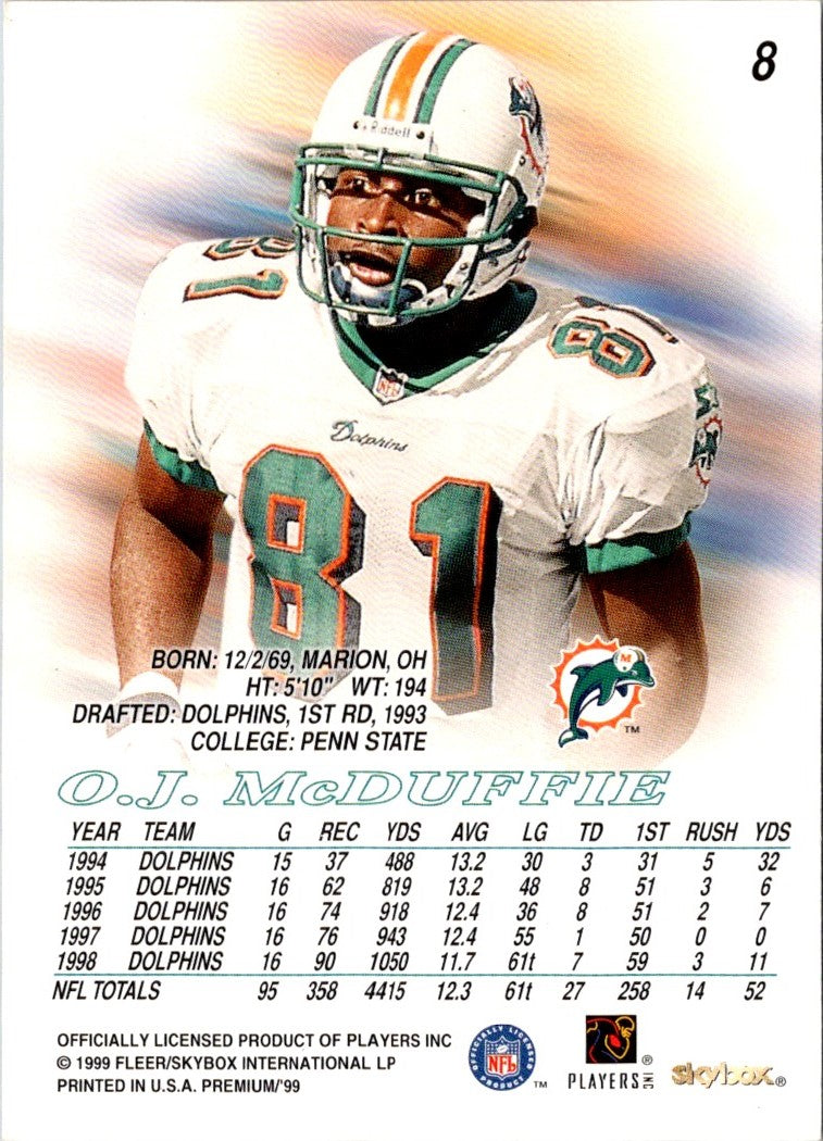 1999 SkyBox Premium O.J. McDuffie