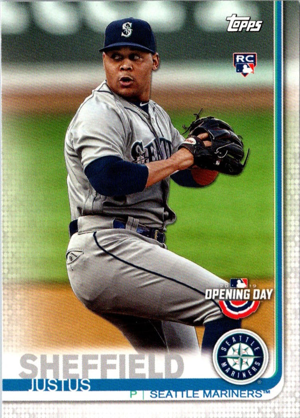 2019 Topps Seattle Mariners Justus Sheffield #SM-13 Rookie