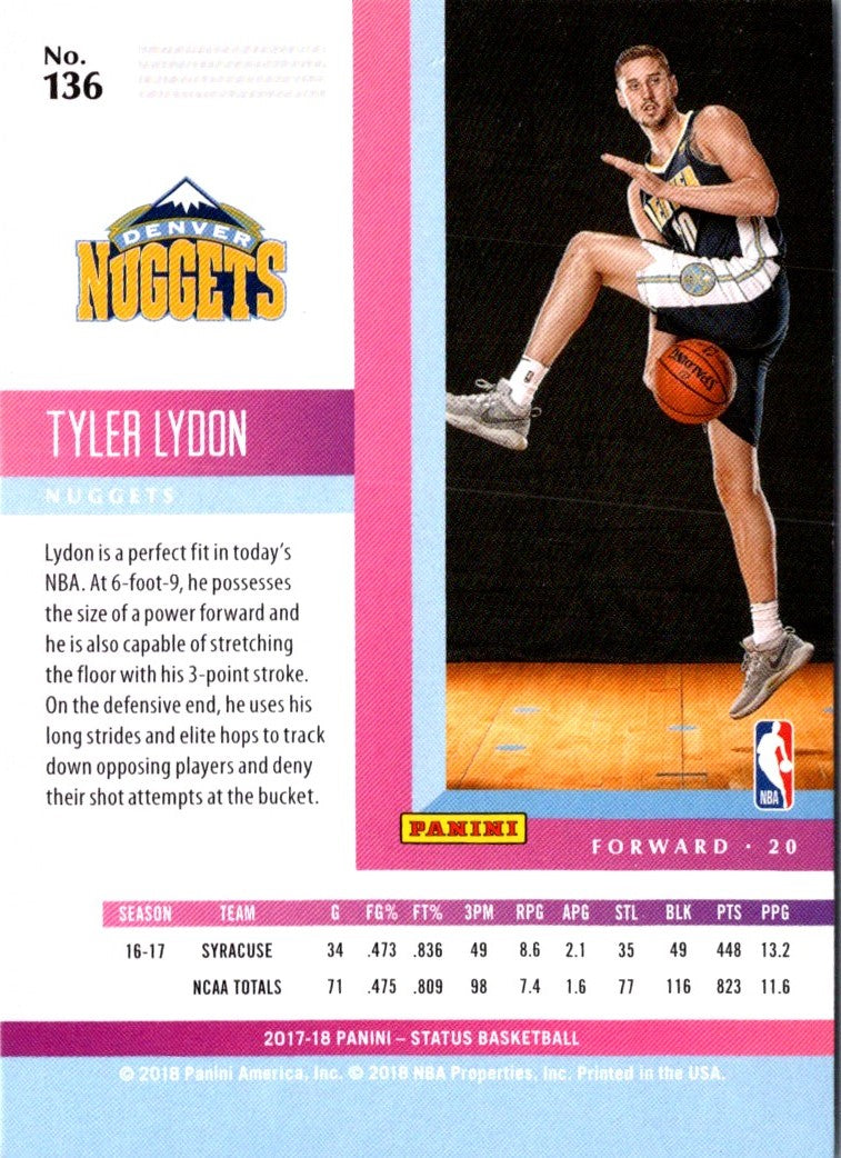 2017 Panini Status Tyler Lydon