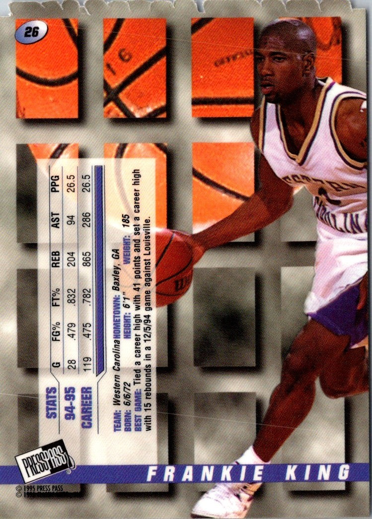 1995 Press Pass Premium Draft Picks Frankie King