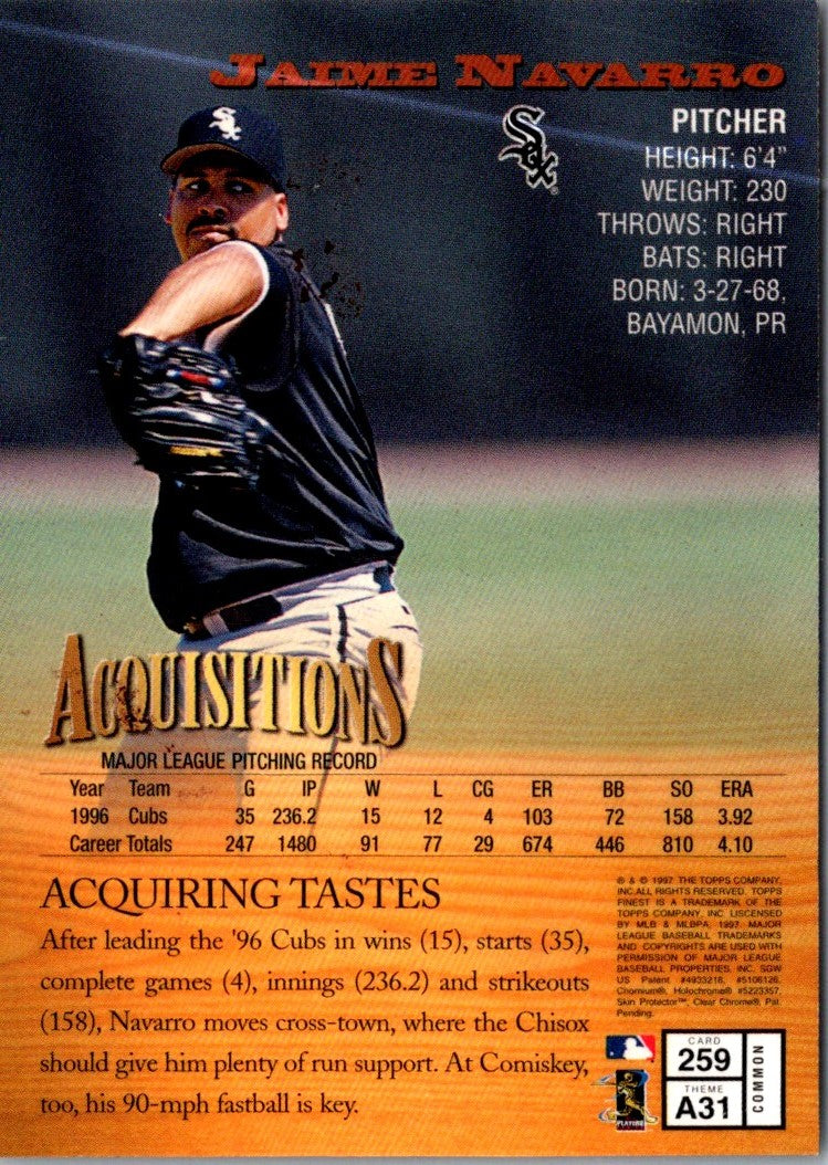 1997 Finest Jaime Navarro