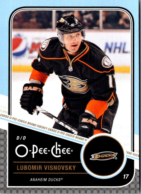 2012 O-Pee-Chee Casey Cizikas/Evgeni Nabokov/Lubomir Visnovsky #17