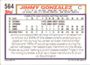 1992 Topps Jimmy Gonzalez