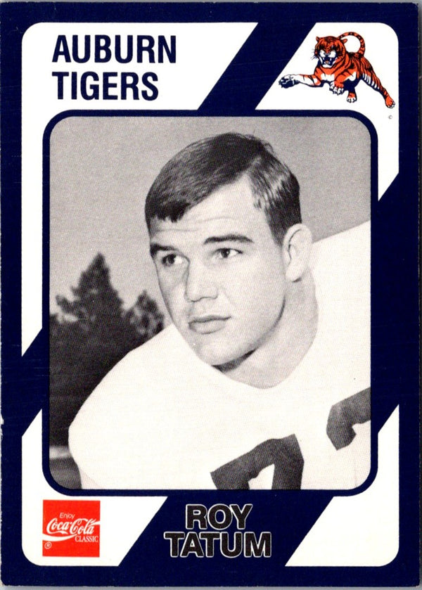 1989 Collegiate Collection Auburn Coke 580 Roy Tatum #487