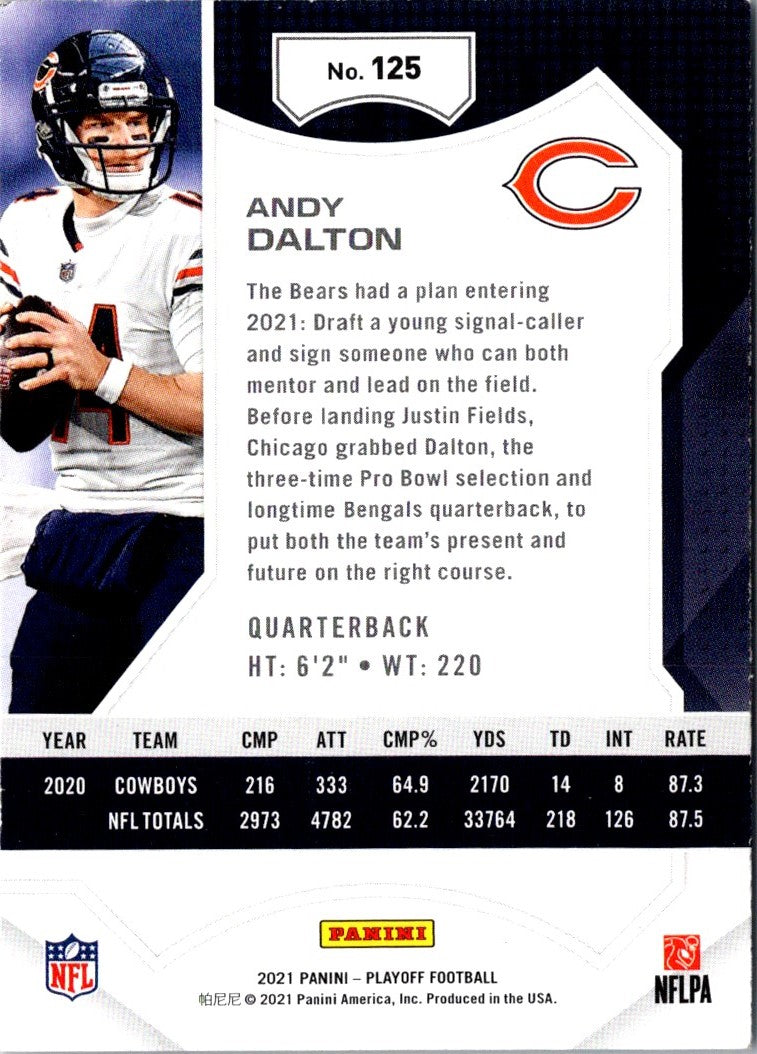 2021 Panini Playoff Andy Dalton