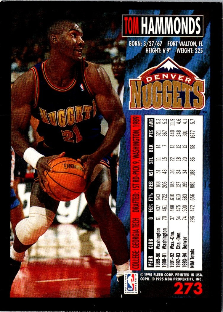 1995 Fleer Tom Hammonds