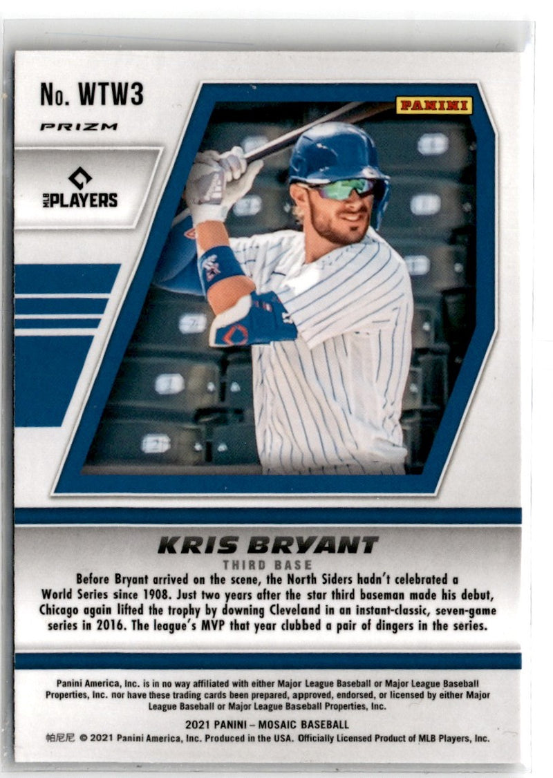 2021 Panini Mosaic Will to Win Kris Bryant