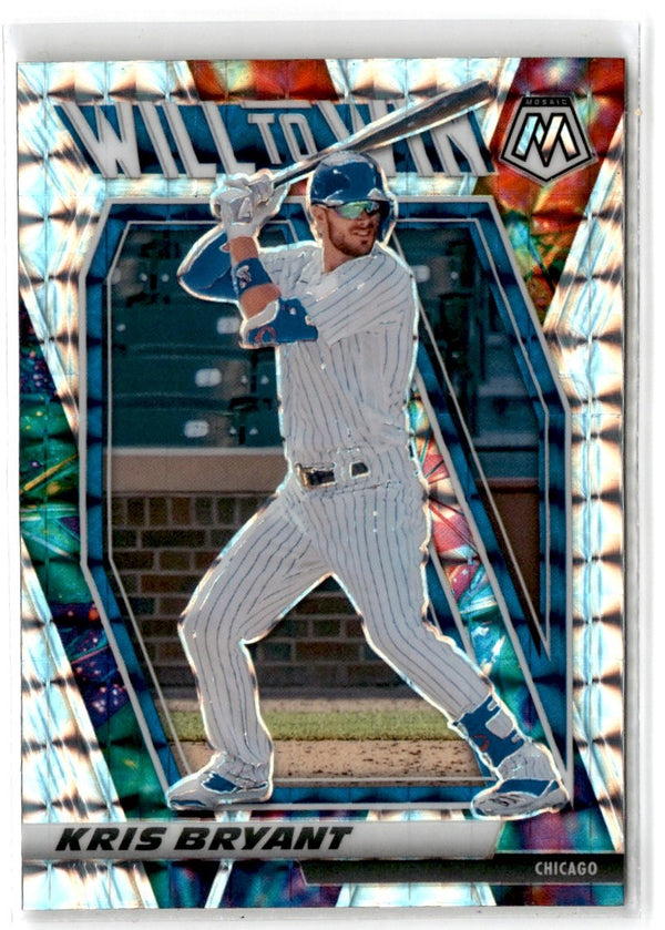 2021 Panini Mosaic Will to Win Kris Bryant #WTW3