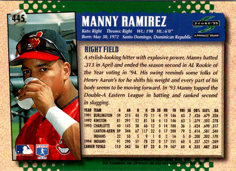 1995 Score Manny Ramirez