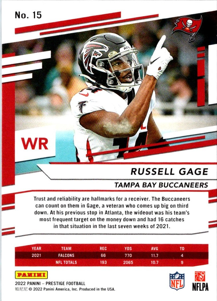 2022 Panini Prestige Russell Gage