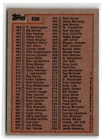 1983 Fleer Bill Campbell #493