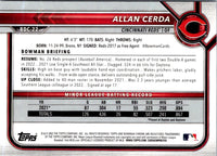 2022 Bowman Draft Baseball Chrome Allan Cerda #BDC-22 Rookie