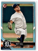 2018 Bowman Prospects Sky Blue Matt Hall #BP80 281/499