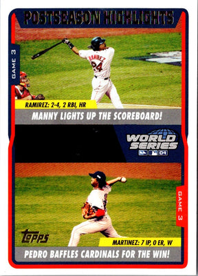 2005 Topps Manny Ramirez/Pedro Martinez #733