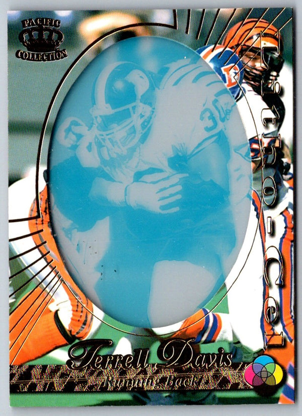 1996 Pacific Litho-Cel Terrell Davis #CEL-29