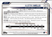 2021 Bowman Prospects Austin Wells #BP-47