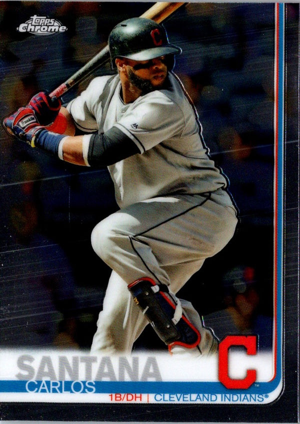 2019 Topps Chrome Carlos Santana #44