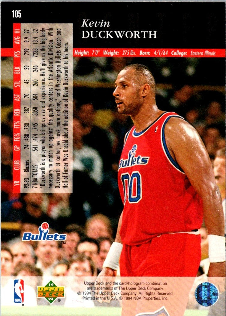 1993 Upper Deck Special Edition Kevin Duckworth