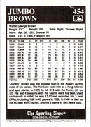 1992 Conlon Collection TSN Jumbo Brown