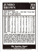 1992 Conlon Collection TSN Jumbo Brown #454