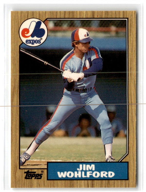 1987 Topps Tiffany Jim Wohlford #527