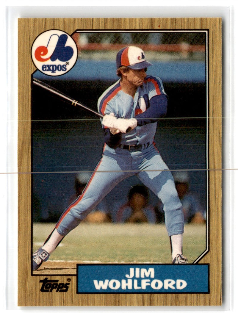 1987 Topps Tiffany Jim Wohlford