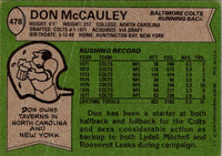 1978 Topps Don McCauley #478