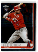 2019 Topps Chrome David Fletcher #181 Rookie