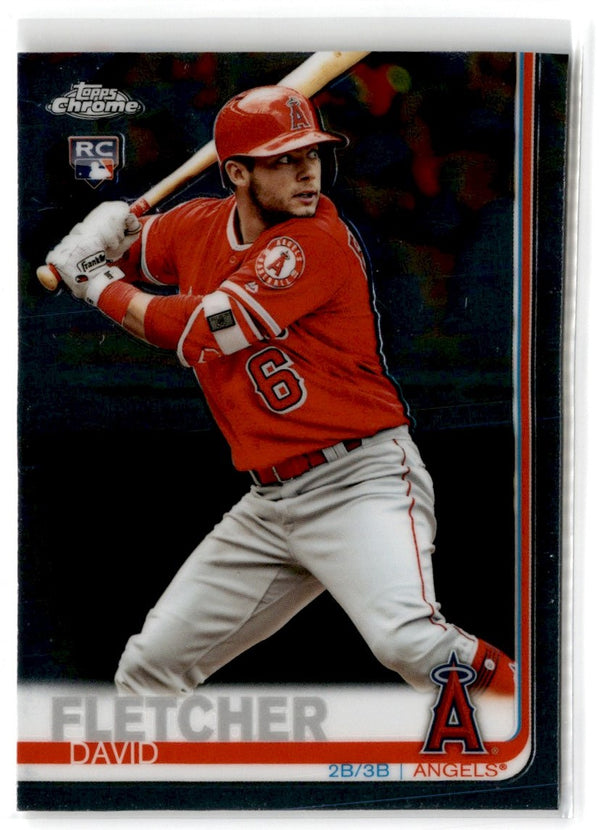 2019 Topps Chrome David Fletcher #181 Rookie