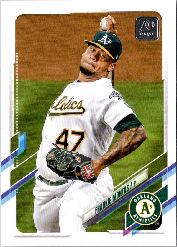 2021 Topps Update Gold Foil Frankie Montas #US154