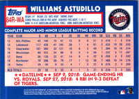 2019 Topps 1984 Baseball Rookie Autographs Willians Astudillo #84R-WA Autograph