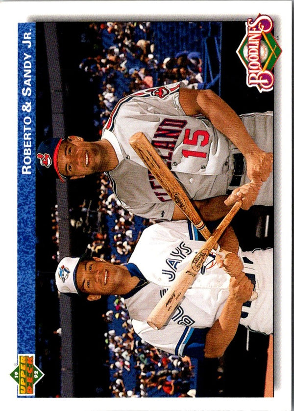 1992 Upper Deck Roberto Alomar/Sandy Alomar Jr. #81