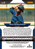 2021 Panini Prizm Triston McKenzie #25 Rookie