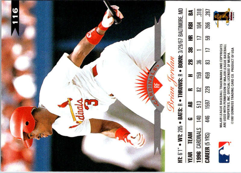 1997 Leaf Brian Jordan
