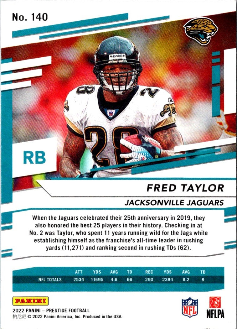 2022 Panini Prestige Fred Taylor