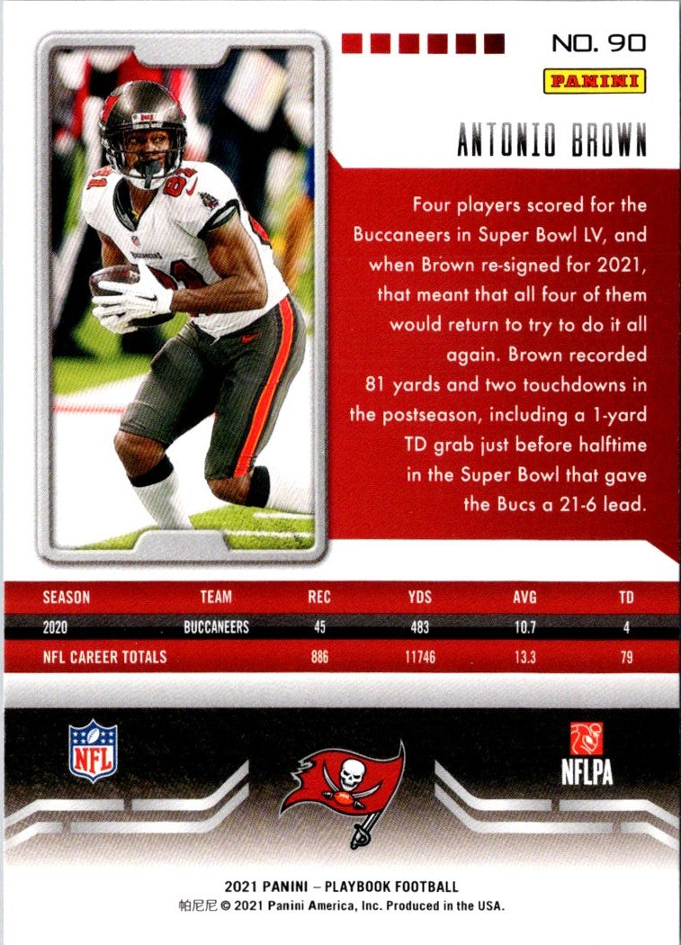 2021 Panini Playbook Antonio Brown