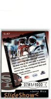 2000 Leaf Rookies & Stars SlideShow Jerry Rice #S>47 0781/1000